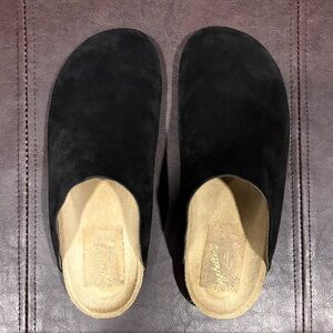Black Suede Women’s Slip-On Shoes